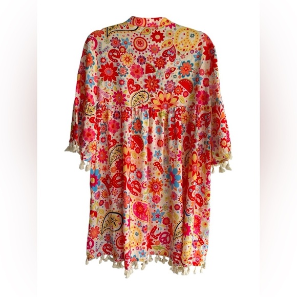 Colorful Floral Paisley Tunic Collection by Cezele Size S - Picture 5 of 13